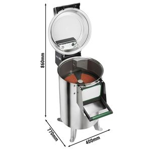 Éplucheuse à pommes de terre commerciale (type Rumbler) - 120 kg/h - 750 W - 230 V - Product Image 2