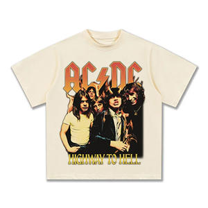 Camisetas de Algodón Grueso con Diseño Gráfico Personalizado al por Mayor, Impresión DTF/DTG de Alta Definición, Estilo Urbano, Fabricación a Granel OEM - Product Image 1