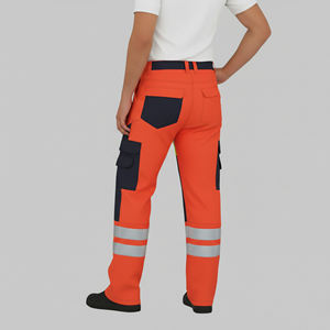 Pantalones de Seguridad Reflectantes Personalizados de Alta Calidad para Hombre, Alta Visibilidad, ANSI Clase 1, EN ISO 20471 CLASE 3, Poliéster Impermeable - Product Image 6