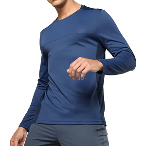 Manufacturer's Customized Clothing <b>Men's</b> Solid Pattern <b>Long</b>-Sleeved Kaus T-Shirt Spring Sport <b>Shorts</b> 220 Gram Fabric Blank - Product Image 4