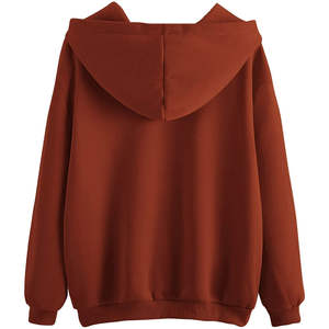 Sweat-shirts à capuche unisexes surdimensionnés de haute qualité, personnalisables avec impression de lettres OEM, respirants, pour la salle de sport, la course à pied, pour femmes, 100% coton, coupe ample - Product Image 4