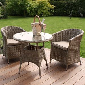 Tout nouveau canapé de patio extérieur en osier canapé-Love Seat 2 chaise en rotin avec table pour jardin de patio extérieur - Product Image 3