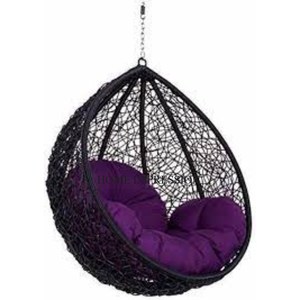 Matériau antirouille fabriqué en métal couleur noire balançoires enduites de poudre pour balcons de jardin et de maison fournitures d'accessoires de sièges - Product Image 1