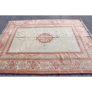 Tapis de 6,7 x 8,8 pieds, grand tapis turc vintage, tapis en laine rouge - Product Image 3