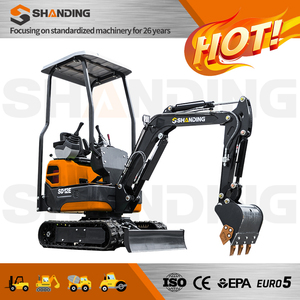 Mini-excavatrice polyvalente de très bonne qualité, 1,5 tonne, 3 tonnes, avec chenilles en caoutchouc, mini-pelle pour travaux agricoles, entretien des jardins, mini-excavatrice - Product Image 2