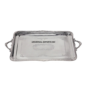 ถาดช็อคโกแลตทรงสี่เหลี่ยมผืนผ้าถาดเคลือบเงินดีไซน์เนอร์ถาดช็อคโกแลตสุดหรูสไตล์คลาสสิก - Product Image 2