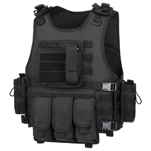 Gilet de chasse de style tactique avec fermeture à glissière et poches utilitaires Gilet de chasse pour hommes avec tissu durable - Product Image 2