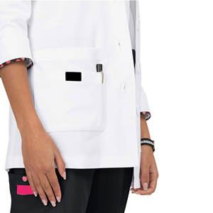Blouse de laboratoire tricotée à manches longues pour femmes personnalisée pour laboratoire et environnement clinique - Product Image 6
