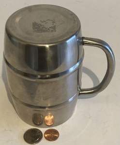 Tasse à café en acier inoxydable de conception tendance de forme ronde faite à la main avec une finition élégante parfaite pour le restaurant et les ustensiles de cuisine - Product Image 3