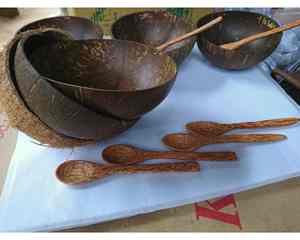 ชามกะลามะพร้าวขัดเงาทำจากเปลือกหอยธรรมชาติเหมาะสำหรับเป็นของขวัญขายปลีกและส่งออก - Product Image 3