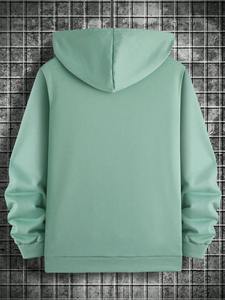 Nueva moda con cremallera Sudadera con capucha de manga larga Ropa informal Top de gran tamaño de alta calidad para hombres Sudadera con capucha mezclada de algodón de invierno - Product Image 6