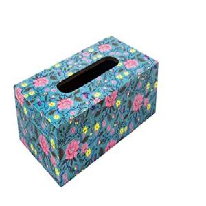 Boîte à mouchoirs rectangulaire de qualité supérieure avec finition en incrustation d'os, finition noire, pour voiture, bureau, maison - Product Image 6