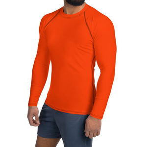 Custom Sublimation Printed Spandex Quick-dry <b>Men</b> <b>Compression</b> <b>Shirt</b> BJJ Long Sleeve Running Dry Rash Guard Top - Product Image 5