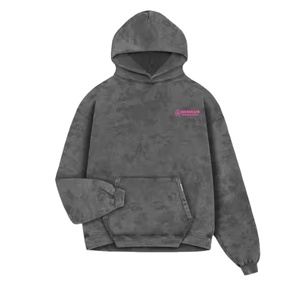Sweat à capuche personnalisé épais délavé à l'acide, en molleton bouclette de haute qualité, vêtement thermique imprimé avec logo, hiver, 6XL, pas cher, 100% coton - Product Image 4