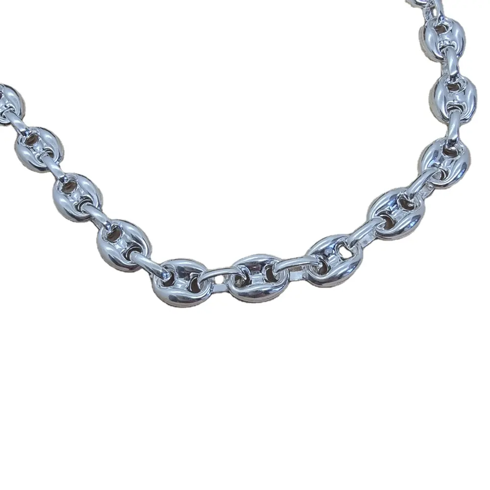 Coffee Bean 925 Sterling Silver Necklace Sailor Men Jewellery Women Hot Sale Unisex Link Chain Wholesale Mens Jewelry Trendy
