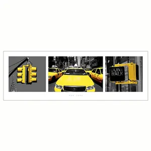Póster moderno de taxis amarillos de Nueva York para decoración de pared - Product Image 1