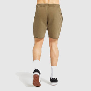 Factory Hot Sale <b>Men's</b> Back Pocket Drawstring <b>Short</b> Pants Running Sports Gym Fashion Sweat <b>Shorts</b> With Raw Edges <b>for</b> <b>Men</b> - Product Image 4