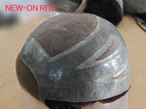 โรงงานผู้ผลิตวิก<span class=keywords><strong>ผม</strong></span>ชายแบบยุโรป Remy Hair คุณภาพสูง วิกผมแท้ ระบบเปลี่ยนผมแบบ Toupee ลอนลึก - Product Image 2