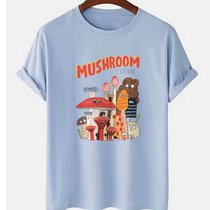 T-shirts décontractés pour hommes en coton 220g/m2 impression bouffante 3D personnalisée séchage rapide léger col rond vente en gros lettre de vêtements pour hommes pakistanais - Product Image 2