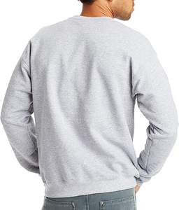 Heavyweight Cotton Crewneck Pullover Plain <b>Black</b> Unisex <b>Sweatshirt</b> Durable Casual Wear for Wholesale Supply - Product Image 2