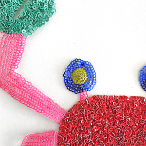 Patch de sequins en forme de crabe d'été pour vêtements et accessoires - Product Image 6