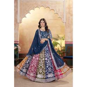 ดีไซน์เนอร์เปิดตัว choli คอลเลคชั่นใหม่ทั้งด้านหน้าและด้านหลังดีไซน์ปักทั้งสองด้าน - Product Image 1