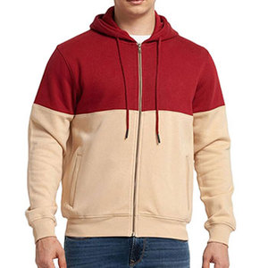 Sweat-shirts à capuche zippés pour hommes, style urbain, avec design épaules tombantes, poches avant et coupe décontractée tendance - Product Image 1