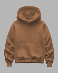 Sweat à capuche en molleton mélangé de coton surdimensionné 450-500 Gsm Basics pour hommes hiver Streetwear pulls à capuche fabricant - Product Image 2