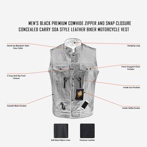 Chaleco de cuero de moto de calidad superior 2023 para hombres, todos los tamaños y colores disponibles, chaleco transpirable - Product Image 4