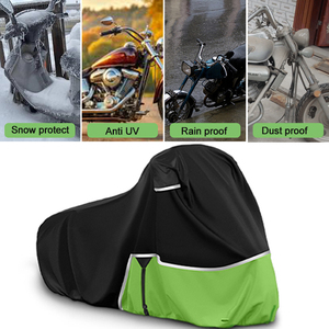 ผ้าคลุมรถจักรยานยนต์และจักรยานแบบพับได้ กันน้ำเต็มที่ ผลิตจากโพลีเอสเตอร์ สำหรับป้องกันฝน ราคาขายส่งถูก - Product Image 5