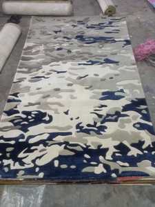 Tapis modernes de laine faits à la main, doux, noués à la main, abstraits, taille 5x8 personnalisable pour la maison, le bureau et les hôtels, tapis de haute qualité - Product Image 2