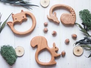 ของเล่นสำหรับกัดทำด้วยมือทำจากไม้จำนวนมาก - Product Image 2