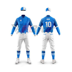 Uniformes de béisbol 2024 ligeros OEM Ropa deportiva de secado rápido El mejor diseño con conjuntos transpirables de material de poliéster - Product Image 1