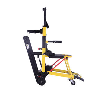 Kursi perenggang tangga Manual, rangka aluminium dapat dilipat langsung dari pabrik dengan trek dan roda untuk Transfer pasien - Product Image 3