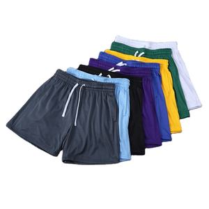 Men's New Fashion Summer Basic Training <b>Shorts</b> <b>5</b> <b>Inches</b> <b>Inseam</b> Custom Sublimation Basketball Mesh Casual Style Solid Pattern - Product Image 1