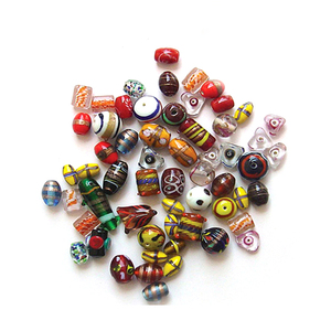 Cuentas de Vidrio de Colores Variados de la Marca MAE de Fábrica India, Duraderas, de Primera Calidad, para la Elaboración de Joyas, Juego de Cuentas para Manualidades, Estilo de Diseñador, al por Mayor - Product Image 3