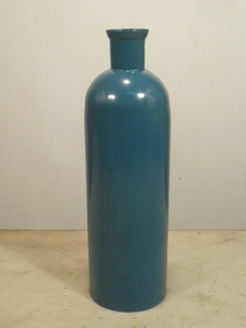 Homes & Gardens Bottle Shape Metal Vessel Flower <b>Vases</b> for Decoration - Product Image 2