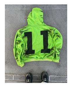 เสื้อฮู้ดย้อนยุคย้อนยุคสำหรับสตรีทแวร์พิมพ์ลายตัวอักษรพิมพ์ลายกราฟฟิกขนาดพิเศษฮิปฮอปกันแดดซีดจาง - Product Image 1