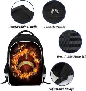 Sacs à dos promotionnels personnalisés sac d'école de voyage étanche pour ordinateur portable avec logo brodé fournisseur OEM direct de l'usine - Product Image 5