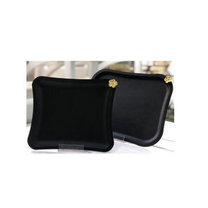 Plateau de service noir élégant Forme personnalisée pour les fournisseurs de restaurants d'hôtels Accessoires de serveurs Plateau à dessert - Product Image 1