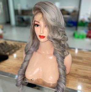 Pelucas para mujeres negras Cabello de donante único de alta calidad Pelucas de color hinchables Encaje frontal Cabello humano vietnamita - Product Image 1