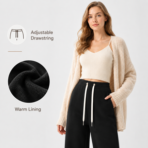 Pantalon de maternité décontracté et ample pour l'été, l'automne et l'hiver - Coupe large avec design ajusté pour le ventre, pour une <span class=keywords><strong>grossesse</strong></span> confortable - Product Image 5