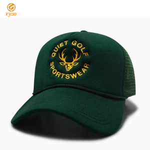 หมวกตกปลา5แผงโฟมตาข่ายสำหรับ2D หมวกปักโลโก้ตัวอักษรดีไซน์เชือกระดับสูงสำหรับผู้ชายผู้หญิง - Product Image 4