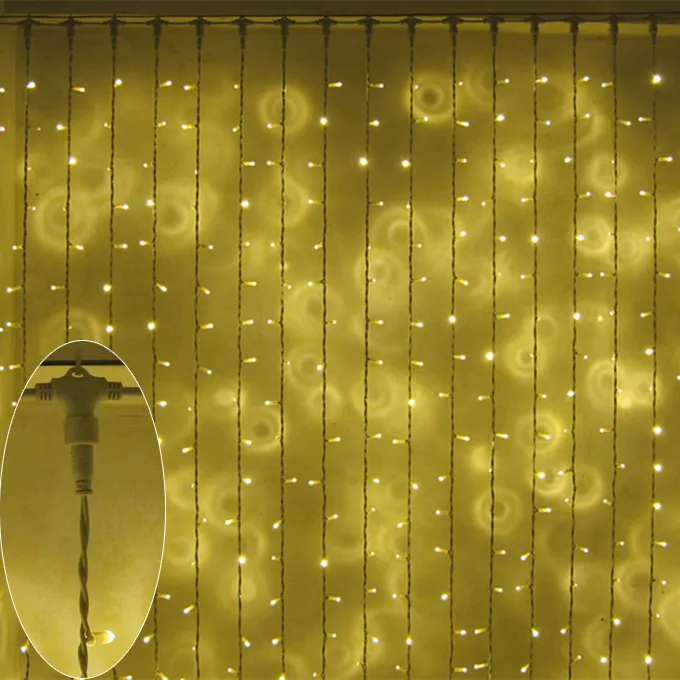 屋外卸売色変更テント結婚式装飾ボール妖精ip65カーテンストリングライト安全LEDカーテンライト