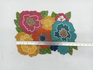 High Quality Hand Embroidered Beaded Placemat Home Decor Leaf Shape Custom Color Modern Wedding <b>Christmas</b> Decoration Bulk Price - Product Image 5