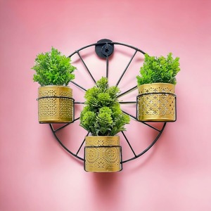 Maceta Redonda de Diseño para Arreglos de Plantas de Interior, Estilo Contemporáneo para el Hogar y Exhibición Decorativa de la India - Product Image 3