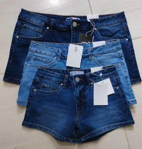 Short en jean lavé respirant pour femmes de haute qualité Denim décontracté avec adoucissant tissé pour le confort et le style-BD - Product Image 3