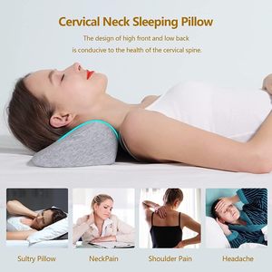 Almohada ortopédica de espuma viscoelástica para cuello Cervical para aliviar el dolor, soporte para cuello, hombro, almohadas lumbares, cojines de asiento - Product Image 4