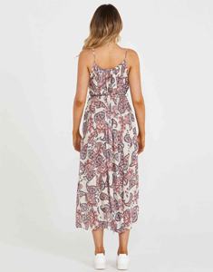 Robe mi-longue florale sans manches pour femme, style bohème décontracté, idéale pour la plage et le printemps - Product Image 2
