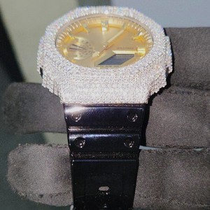 Nuevo Reloj Digital de Edición Limitada con Incrustaciones de Diamantes Moissanite Estilo G-Shock, Caja de Acero Inoxidable, Hecho a Mano, para Hombre, Estilo Hip Hop - Product Image 4